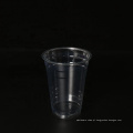 personalizado PET material descartável copo de café de plástico transparente